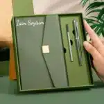 Personalized Leather Organizer & Special Pen Premium Gift Set - Image 2