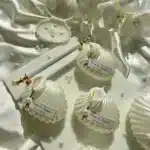 Pearl Detailed Mother-of-Pearl Oyster Candle Engagement, Wedding, Birthday, Wedding, Gift