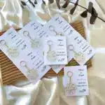 Yonca Epoxy Keyring with Invitation for Engagement, Wedding, Henna Ceremony, Gift - Image 2