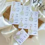 Yonca Epoxy Keyring with Invitation for Engagement, Wedding, Henna Ceremony, Gift - Image 3