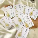 Invitation Style Drop Epoxy Keychain Engagement, Wedding, Henna Ceremony, Gift - Image 2