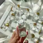 Glass Bottle Wet Textured Middle Flower Pearl Cologne Engagement, Wedding, Henna, Marriage, Gift - Image 3