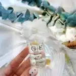 Glass Bottle Flower Detailed Pearl Cologne Engagement, Wedding, Henna, Marriage, Gift