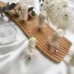 Lace Ribbon Glass Dome Heart-Shaped Wedding Candy - Engagement, Wedding, Henna Ceremony, Gift