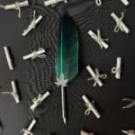 Personalized Leather Journal with Name – Calligraphy Set with Feather Quill Pen & Ink – Custom Writing Gift - Image 4