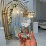 Medium Detailed Glass Bottle Diagonal Cologne Engagement, Wedding, Henna, Wedding Gift 50cc - Image 6